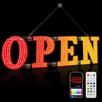 Bright Open Neon Sign