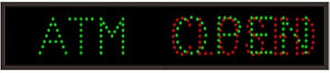 OPEN | CLOSED" Outdoor Blank-out LED Direct-view Sign