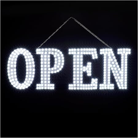 USA Flag Open Sign
