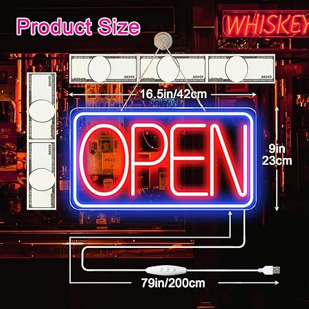 LED Open Sign 24x12