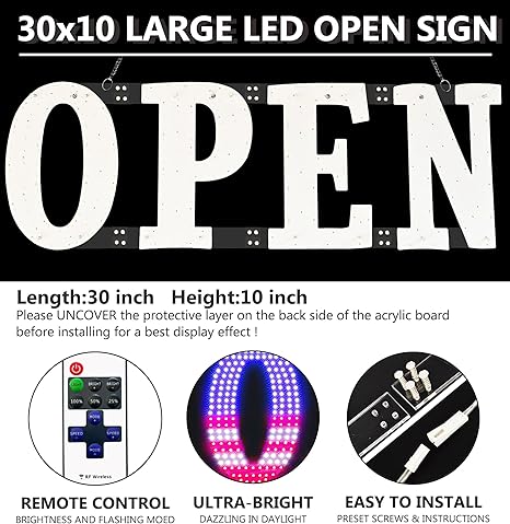 Unique LED Open Sign
