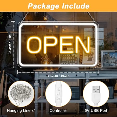 Large Open Light Up Signs